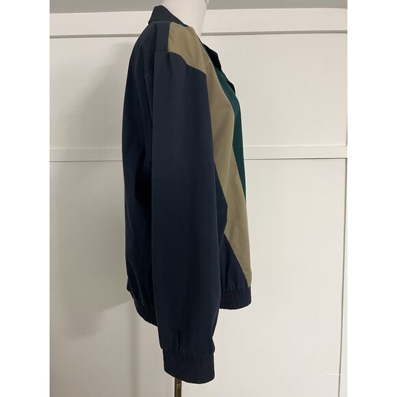 Vintage Alfred Dunner Colorblock Jacket Size 18 90s Streetwear USA Retro - Picture 2 of 10